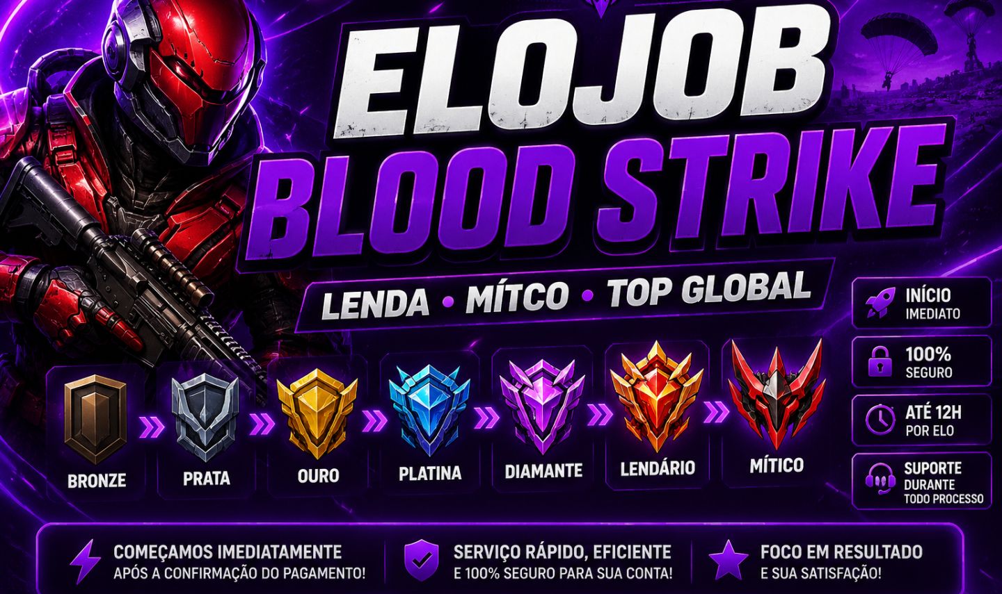 ELOJOB - MÍTICO E TOP GLOBAL - BLOOD STRIKE | MAIS BARATO DO MERCADO