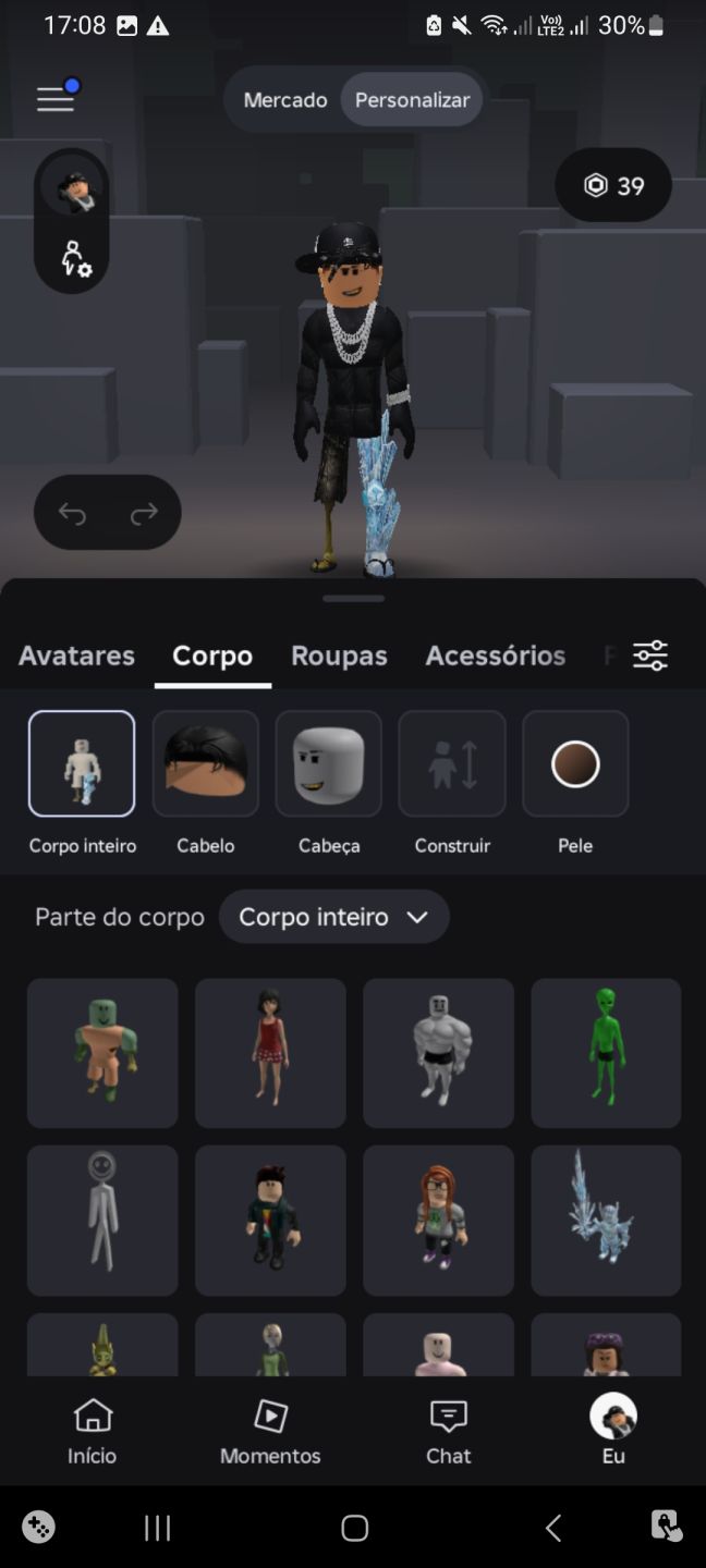 CONTA DO ROBLOX GEMADA!