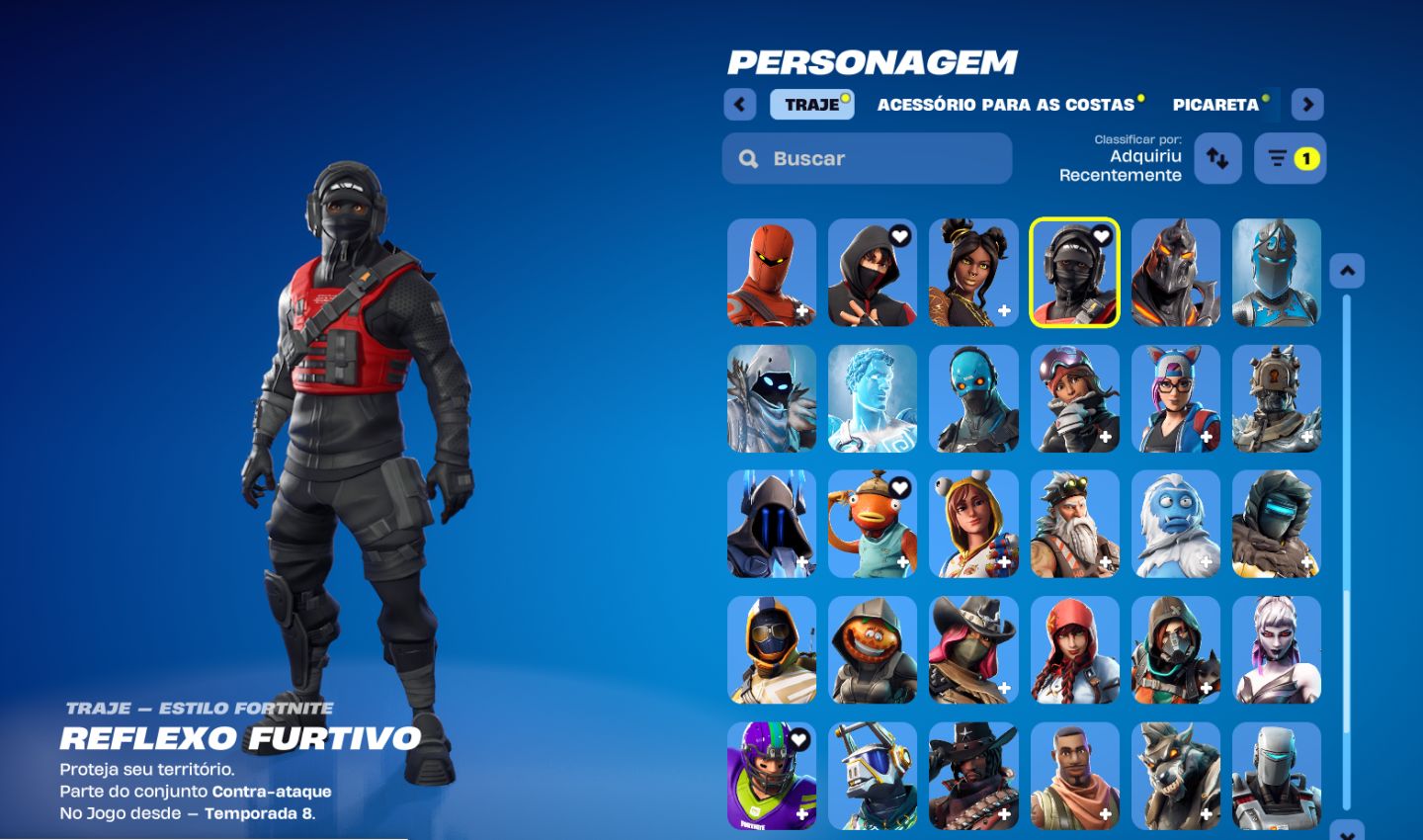Conta Fortnite skins exclusivas, Ikonik,picareta minty,"Reflexo Furtivo" Nvidia