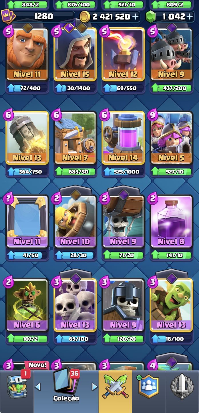 Conta Clash Royale 10k troféus