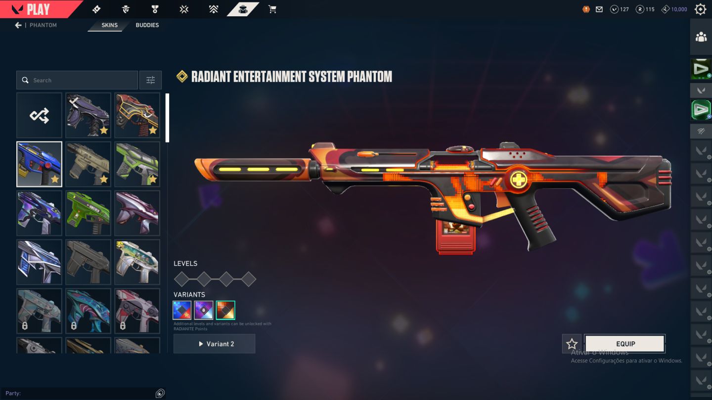 CONTA VALORANT: 3 FACAS, 5 PHANTOMS, 5 VANDAIS, GOLD 3 MAIS DE 1500 GASTOS