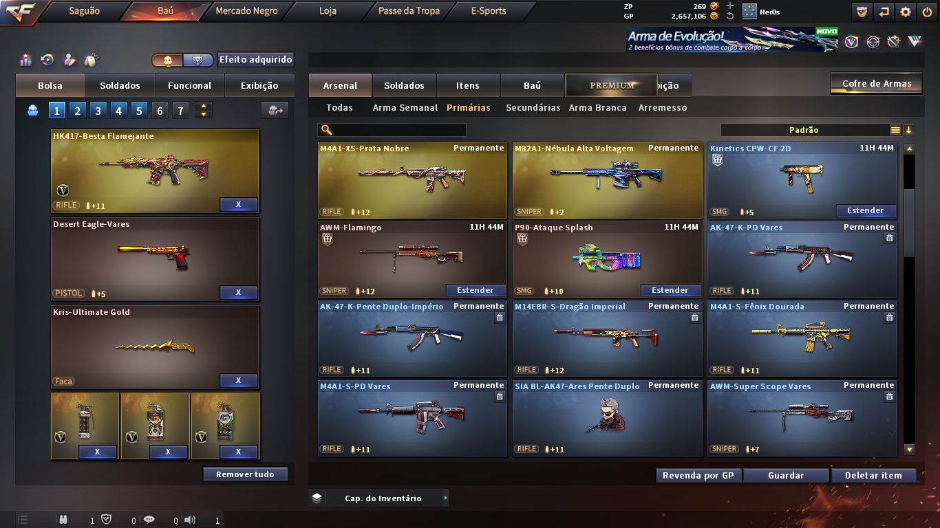 Oportunidade Única! Conta Crossfire Marechal | 23 Vips | Média de 55Mn + E-mail