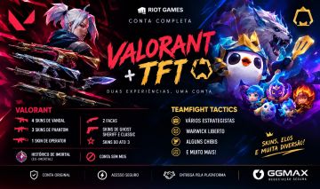 CONTA RIOT GAMES VALORANT + TFT | EX-IMORTAL