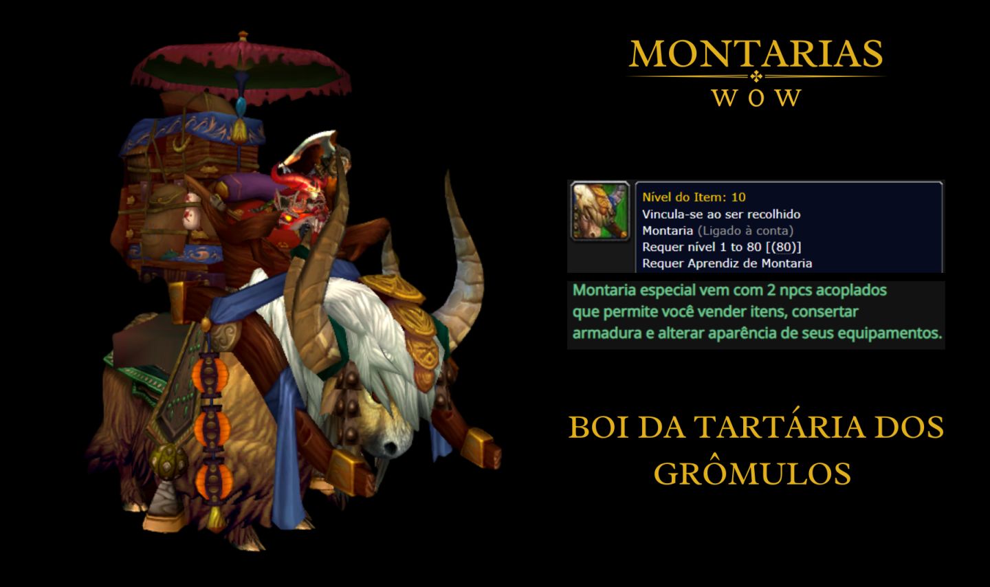 World of Warcraft - Montarias (Entrega Global) - WoW RETAIL