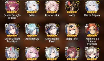 Conta End Game Epic Seven 29 ML varios limitados e muito recurso