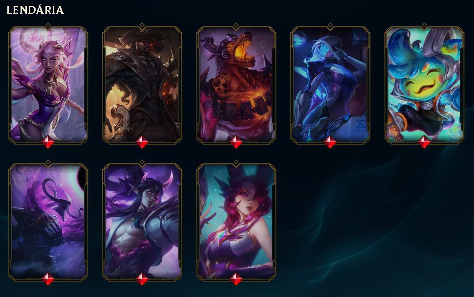 CONTA LEAGUE OF LEGENDS NÍVEL 599 5 Skin Ultimate