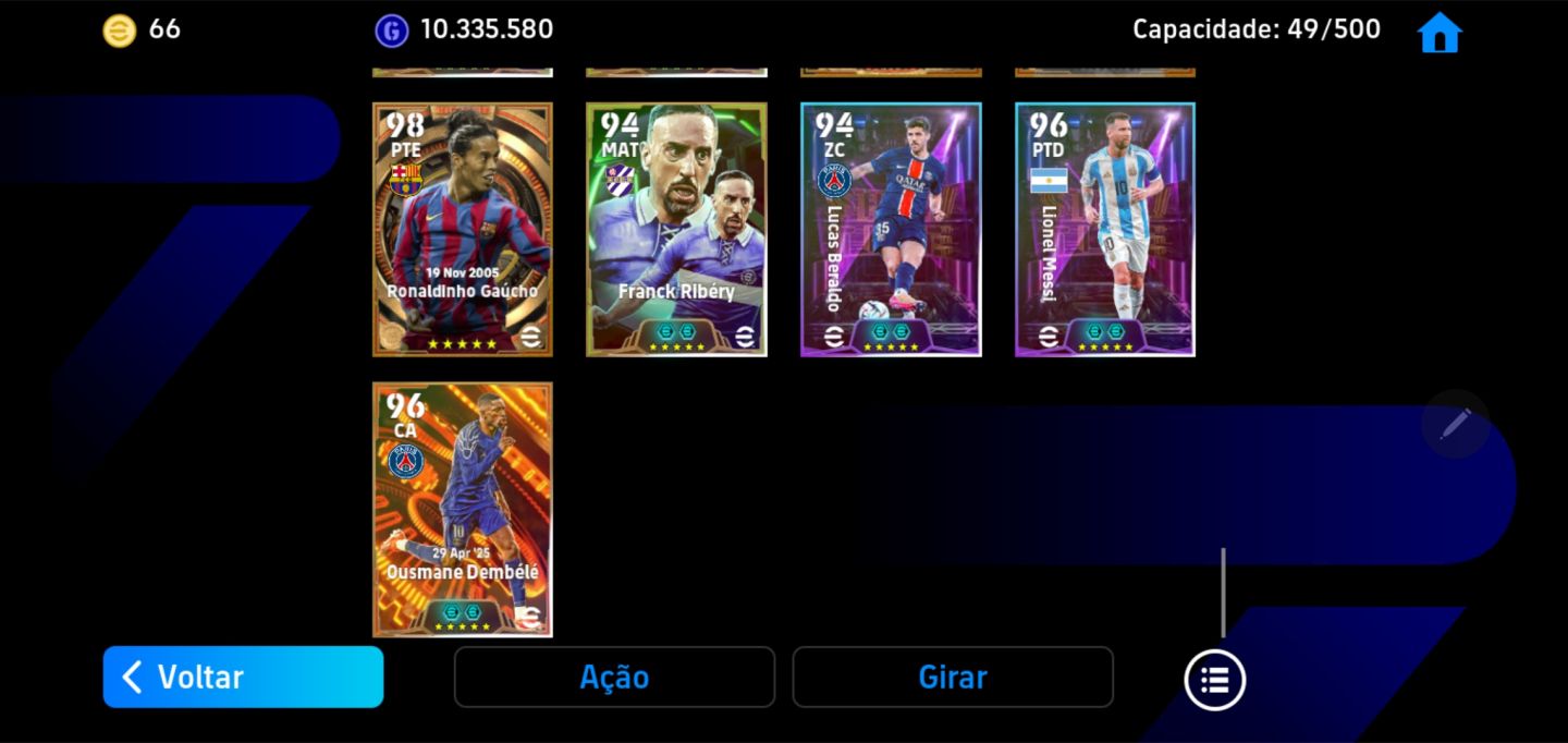 CONTA DE eFOOTBALL