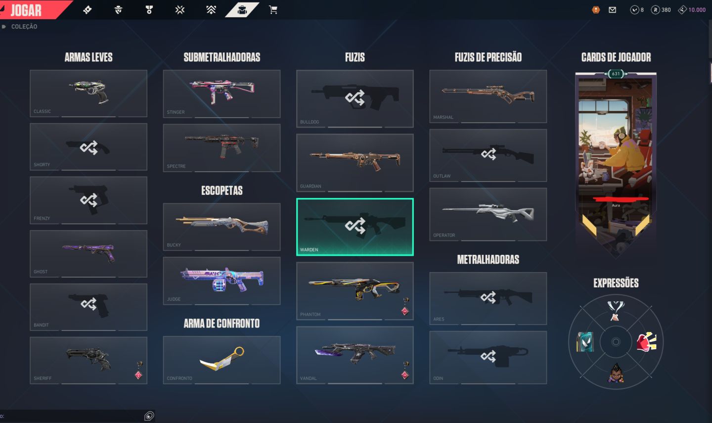 CONTA DE VALORANT 6x IMORTAL, SEGURA E COM MUITA SKIN!