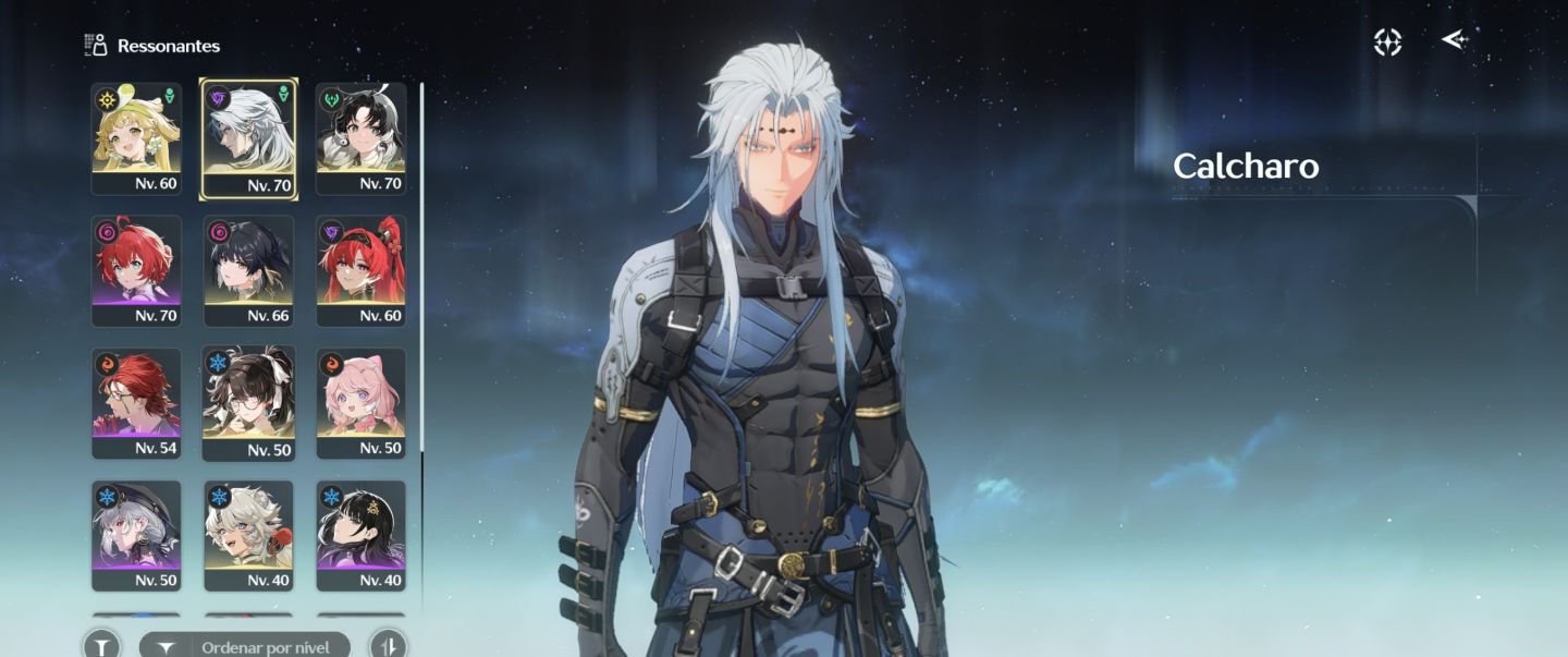 Wuthering Waves | 7 Personagens 5 + 2 Armas 5 nível 48