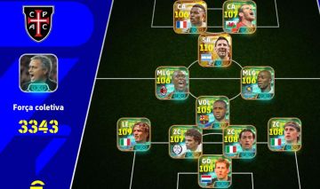 [META] Conta Efootball Mobile +3340 de Força + Full épico