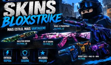 SKINS KILLTRACK BLOXSTRIKE ROBLOX | FACAS, AW, AK 47, M4