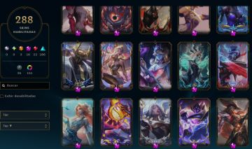 Conta LOL com varias skins raras master yi yone e nami e diana