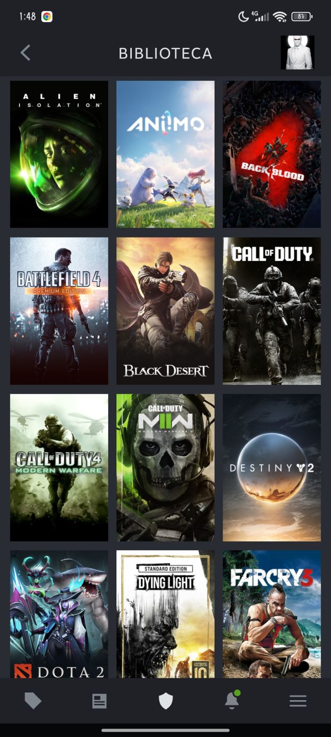 Conta STEAM unico dono