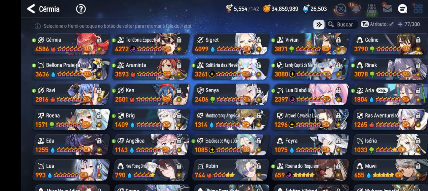 Epic seven - Conta pronta pra jogar e se divertir