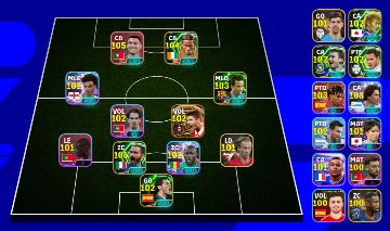 Conta efootball no melhor preço com 2000 moedas, chiellini e pack de portugal