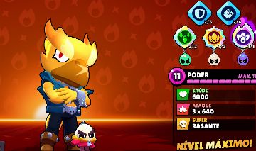 Brawl Stars 117 Skins Corvo Fênix 4 Lendárias 10 Hipercargas