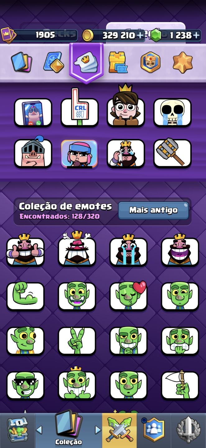 Conta de clash royale