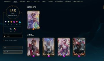 CONT LOL | LVL 334 + 155 SKINS + 210 EMOTES | PRATA MMR BOM