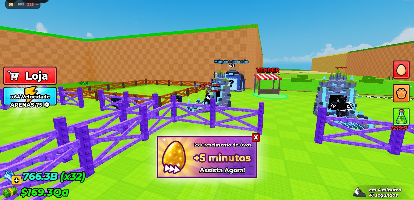 Conta roube um ovo com diversos divinos e pets 200b + (steal a egg)