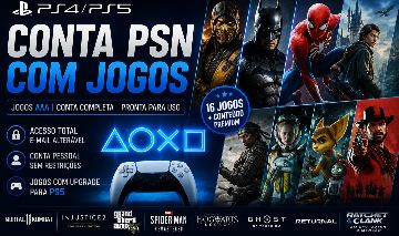 Conta de Playstation com diversos jogos AAA pra PS4/PS5