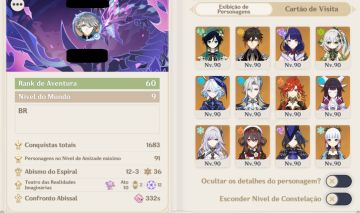 Conta Endgame ( Genshin Impact + HSR ) Ambas com vários limitados.