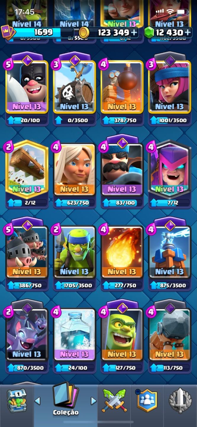 CONTA CLASH ROYALE NÍVEL 15, COM 10.500 TROFÉUS, ARENA 26