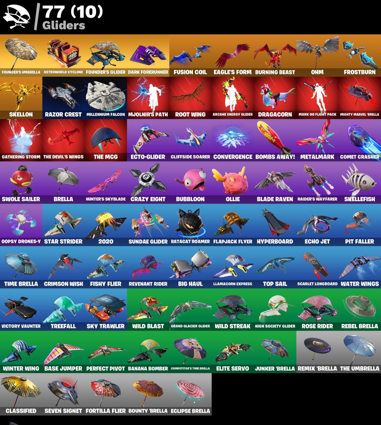 CONTA FORTNITE COM DARK VERTEX, ROGUE SPIDER, ASTRO JACK, OG STW E 95 SKINS