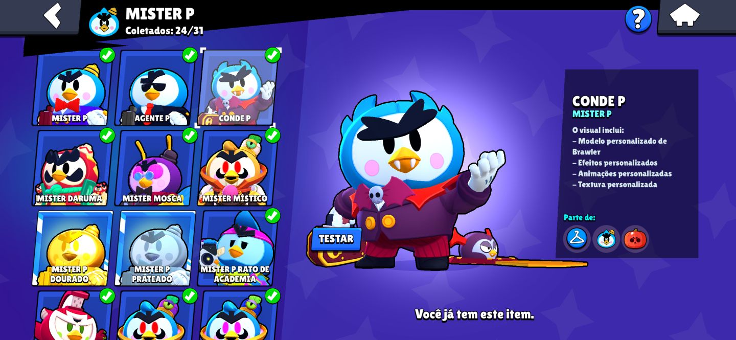 CONTA BRAWL STARS À VENDA 81K TROFÉUS + 300 SKINS Criada 2019