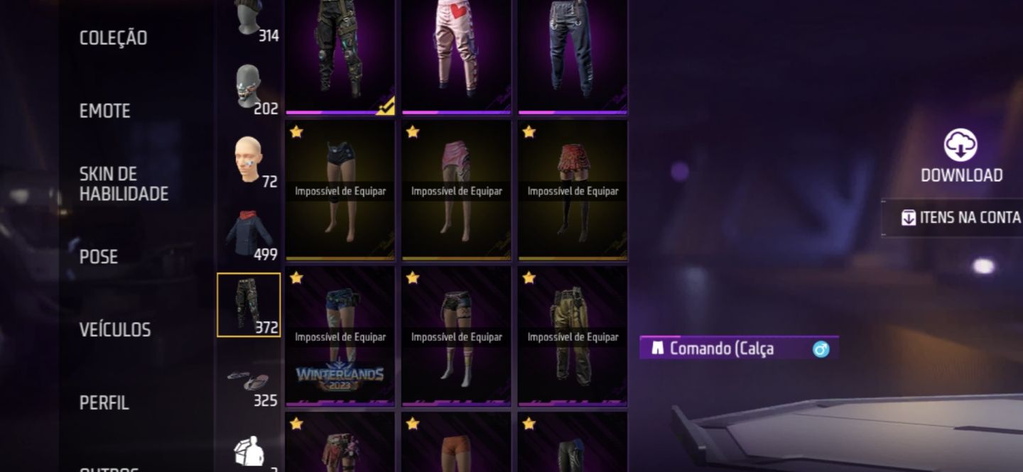 CONTA DE FREE FIRE GEMADA COM UMP ROXA