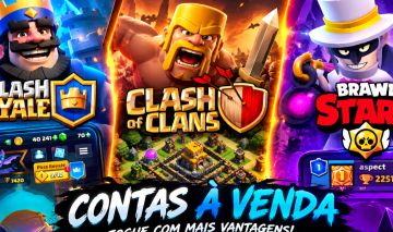Conta Clash Royale + Clash of Clans + Brawl Stars Conta Completa