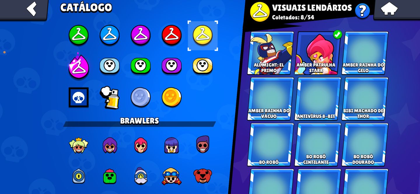CONTA DE BRAWL STARS(57441 troféus, 17535 blings e 39 gemas)