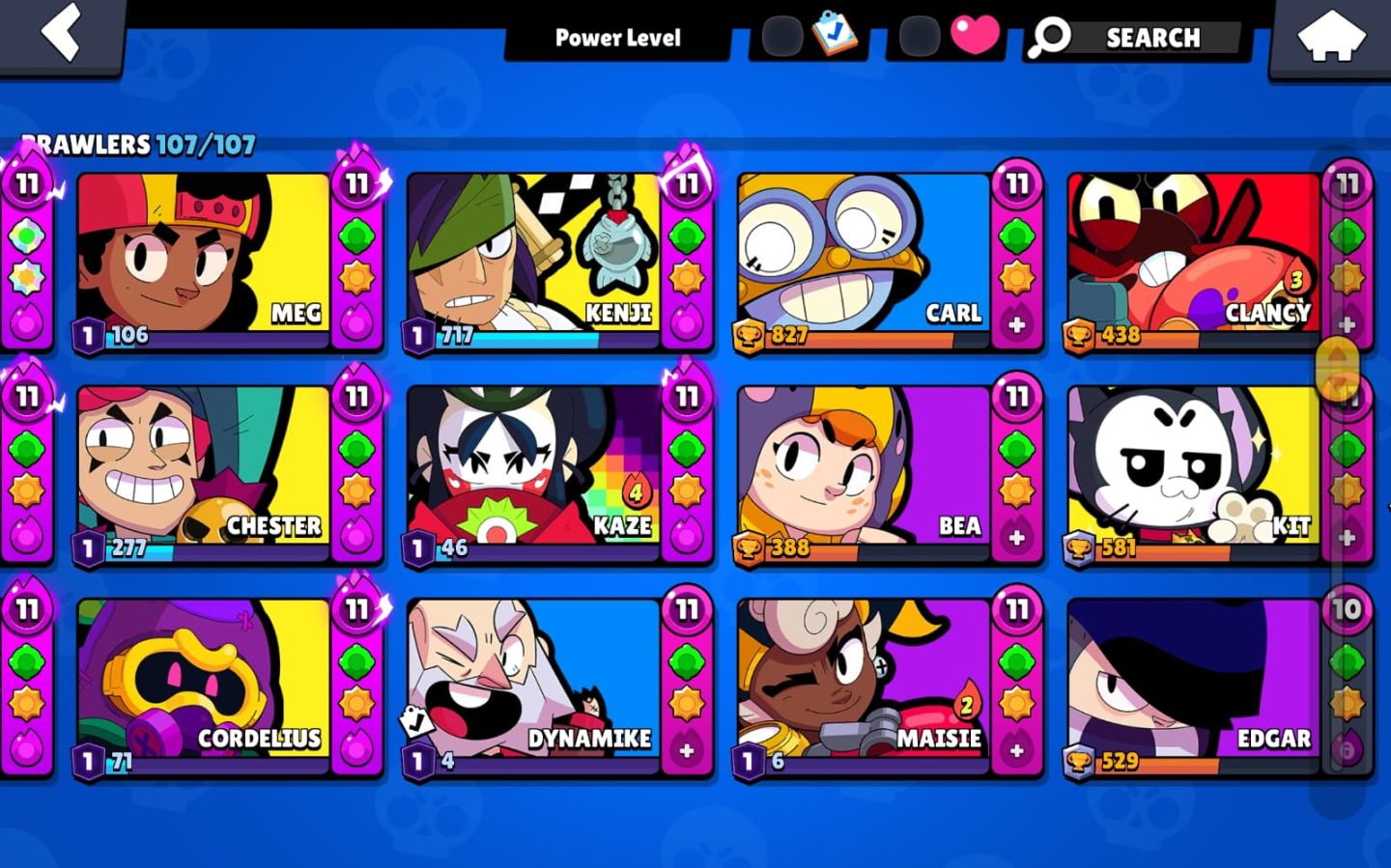 Conta Brawl stars, Clash royale, Clash of clans