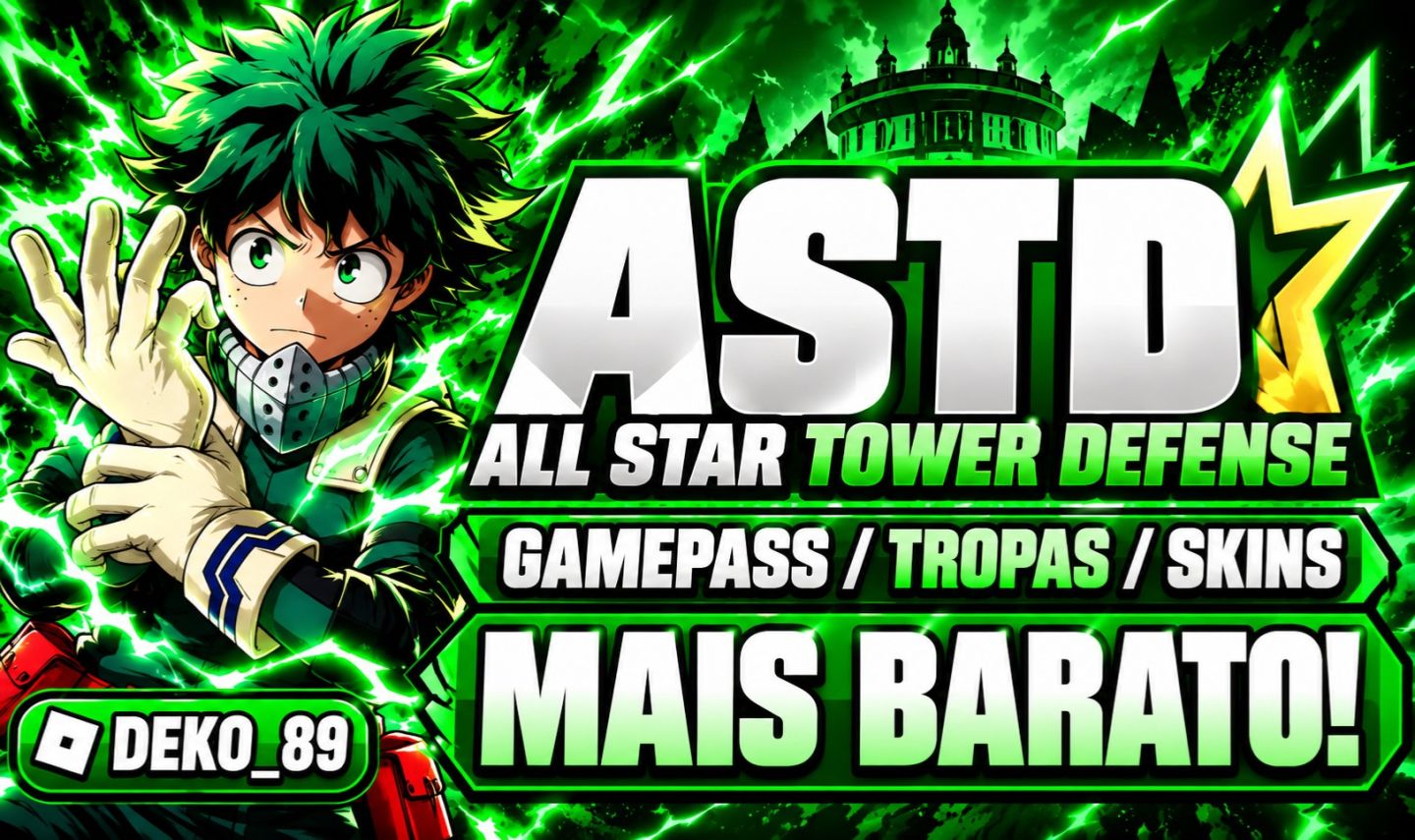 (OG/ASTD) ALL STAR TOWER DEFENSE - GAMEPASS/TROPAS/SKINS/ROBLOX