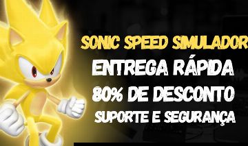 Sonic speed simulador personagem limitados!