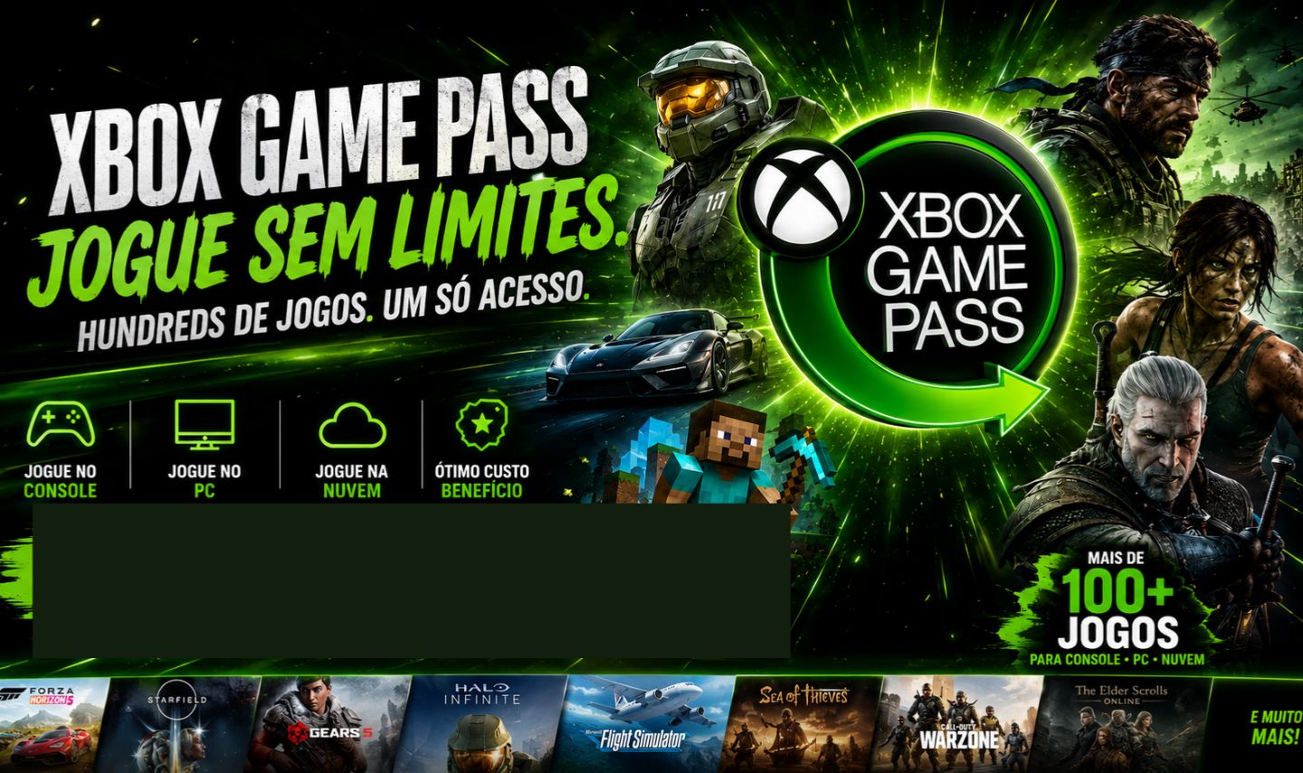 XBOX GAME PASS ULTIMATE +100 JOGOS INCRÍVEIS POR UM PREÇO INSANO!