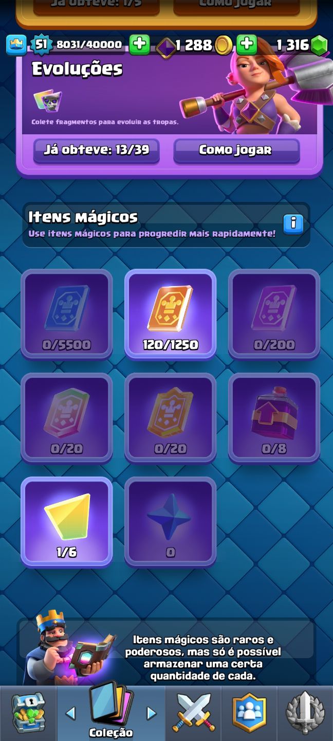 Conta de Clash Royale Upada, com 10K de troféus e com muitas evoluções