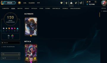 Full Acesso - 120 Skins - TODOS Campeões - Level 221 Super Promoção!!!