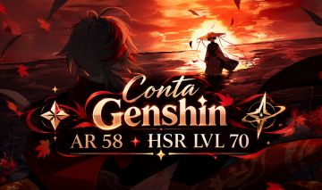 Conta Genshin AR58 + HSR I 20 T5 e 11 Armas 5 estrelas no genshin e + no HSR