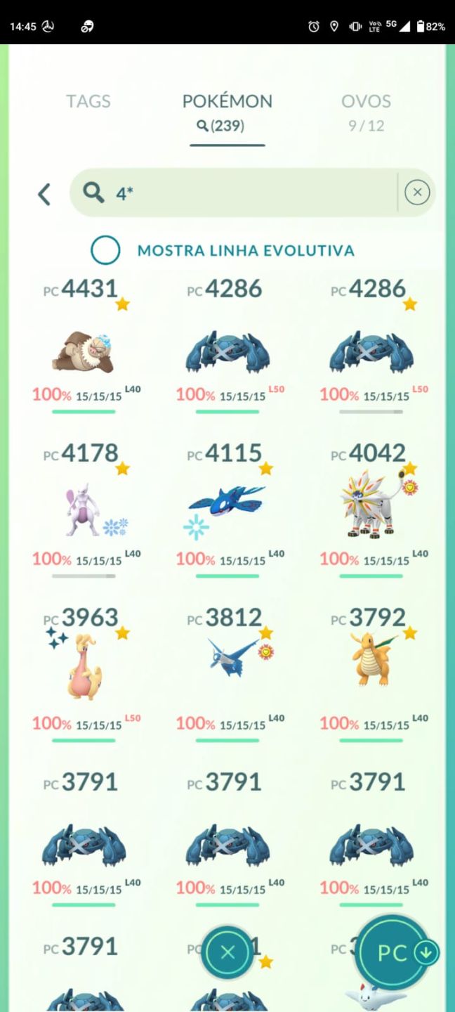 Conta Pokémon GO LV.72