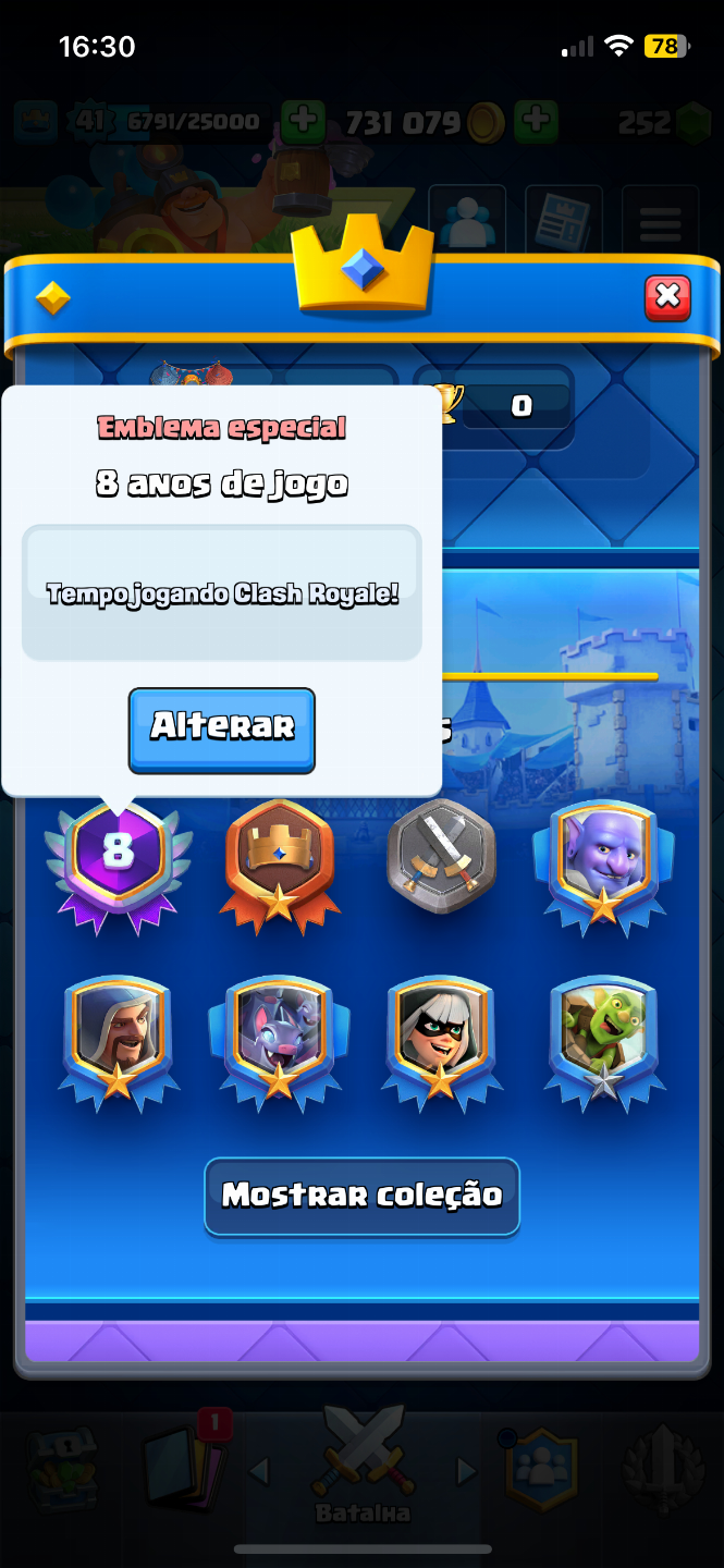 CONTA CLASH ROYALE, 6709 TROFÉUS, SUPER BARATA!
