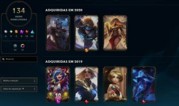 LOL | LVL 172 | PULSEFIRE EZREAL + DJ SONA | 84 SKINS | 6 MÍTICAS | 15 LENDÁRIAS