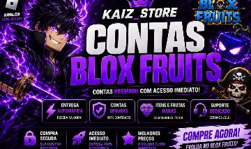 [ENTREGA AUTOMÁTICA] Contas Blox Fruits Roblox | Level Alto + Itens Raros