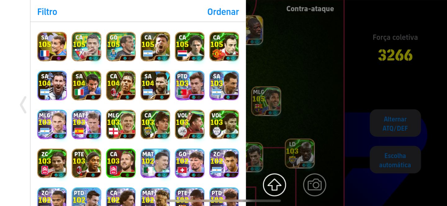 TÍTULO DO ANÚNCIO CONTA eFOOTBALL MOBILE JOGADORES TOP | ÓTIMO ELENCO