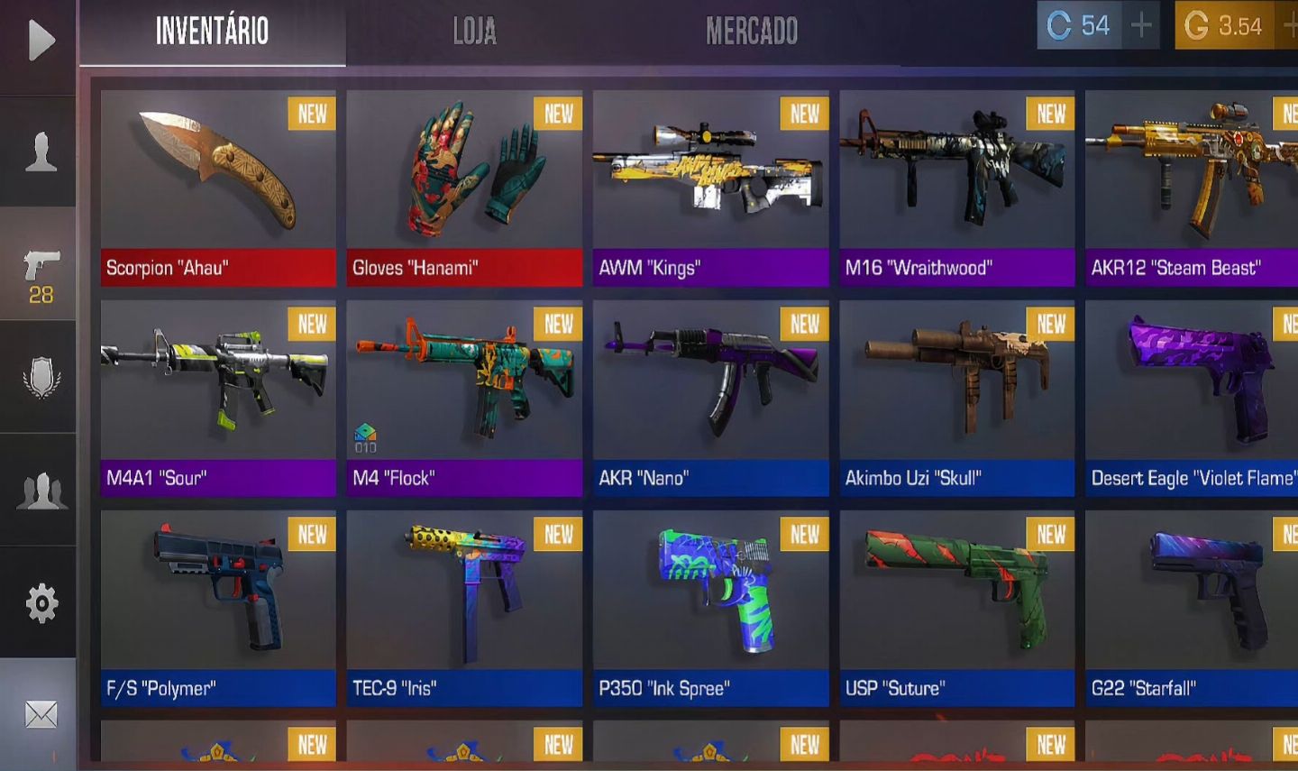 Promoção Contas com faca + skins mais barato do mercado