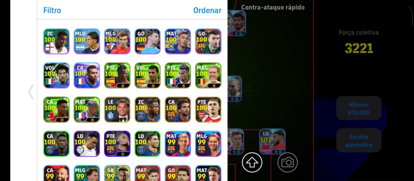 Conta efootball com rei Pelé