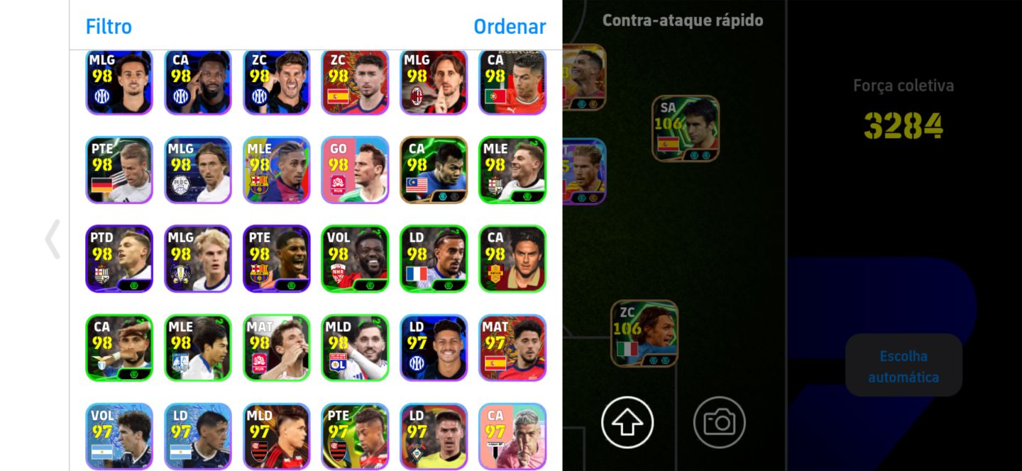 CONTA EFOOTBALL BOA +3280 DE FORÇA