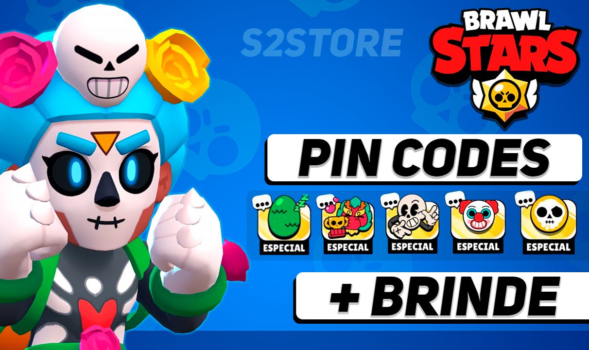 BRAWL STARTS STAR ALEATORIOS PIN CODES + BRINDE (ENTREGA AUTOMÁTICA)