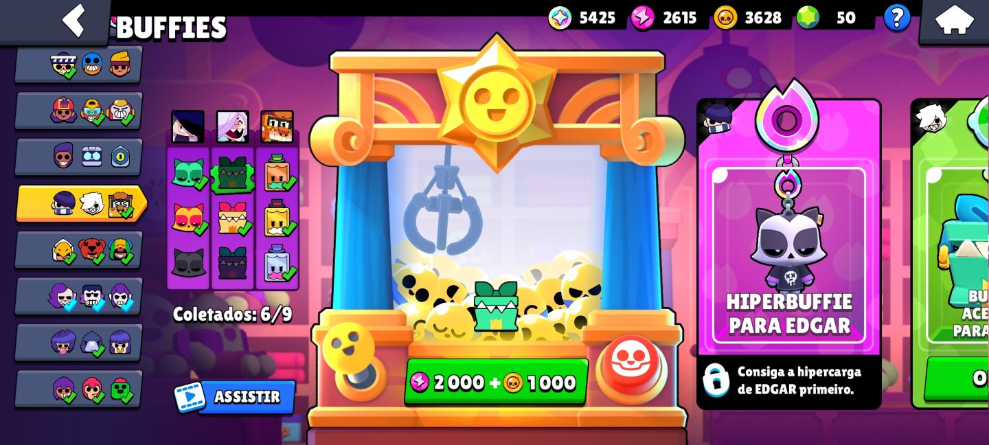 Conta Brawl Stars com 64k de troféus + todos os brawlers e MUITAS skins