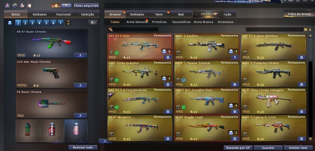 Conta Crossfire com Mais de 300 Mns e 49 Vips