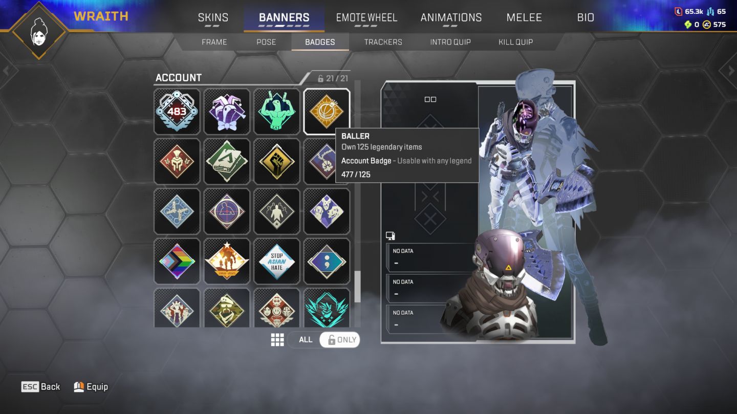 CONTA APEX LEGENDS | 5 HERANÇAS (KATANAS & KARAMBIT) | 467 LENDÁRIOS +